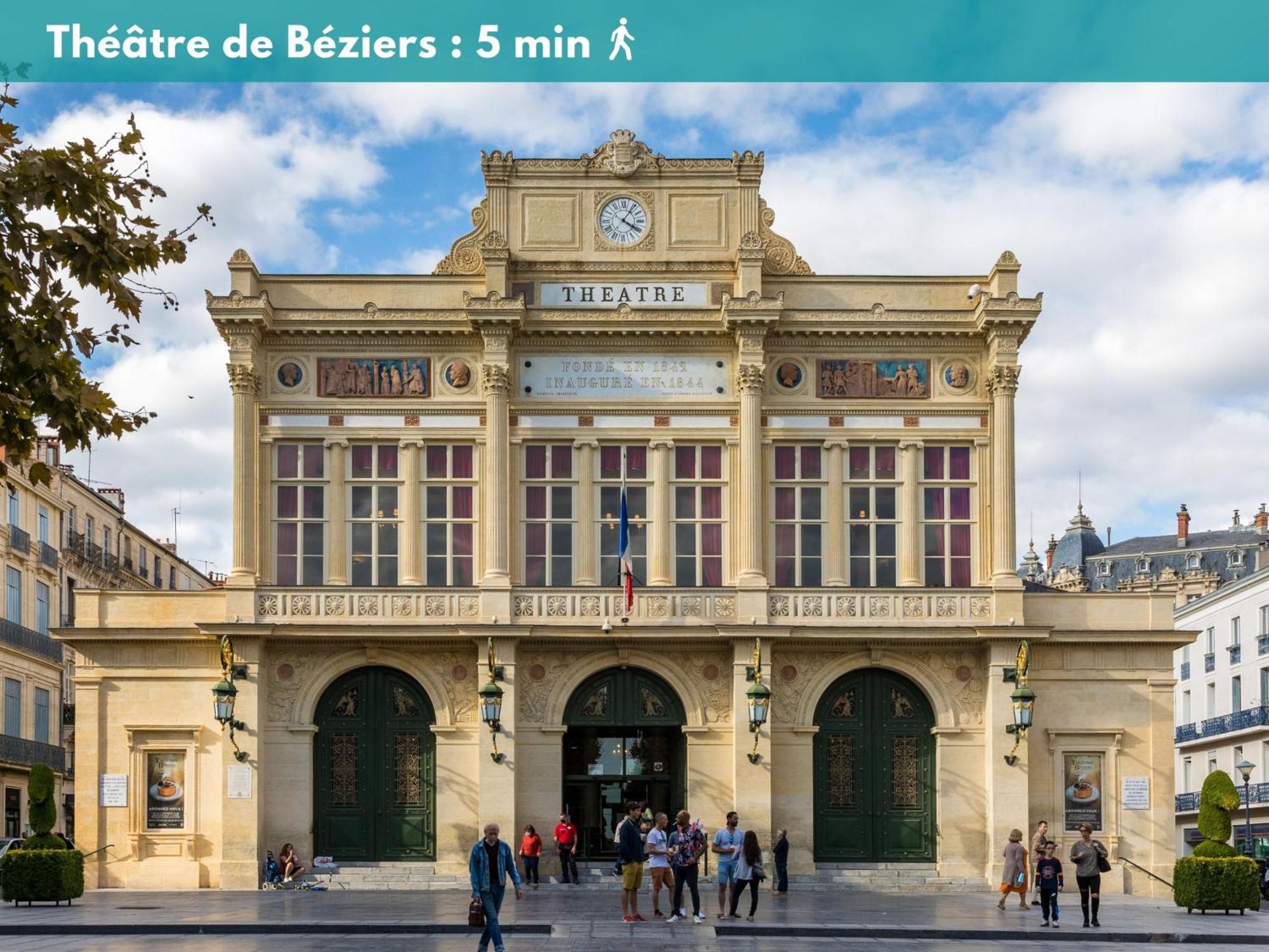 Elegant Studio Climatise 'Alma 2' - Coeur De Beziers - Wifi Fibre - Netflix Exterior photo
