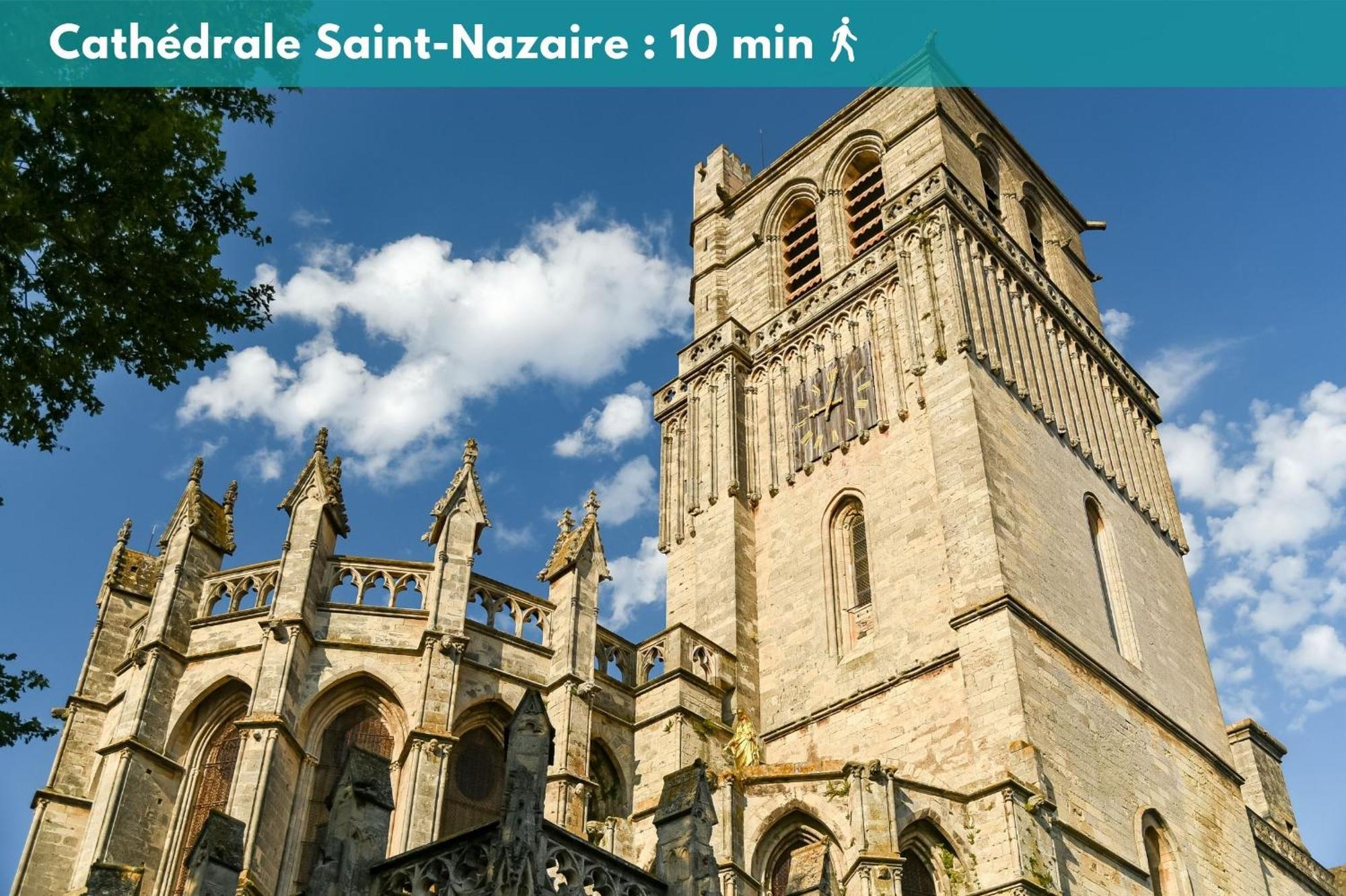 Elegant Studio Climatise 'Alma 2' - Coeur De Beziers - Wifi Fibre - Netflix Exterior photo